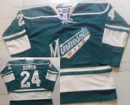 Herren Minnesota Wild #24 Matt Dumba Reebok ersatzweise Premier Trikots – Grün