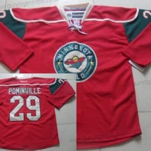 Herren Minnesota Wild #29 Jason Pominville Trikots – Rot