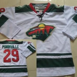 Herren Minnesota Wild #29 Jason Pominville Trikots – Weiß