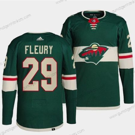 Herren Minnesota Wild #29 Marc-Andre Fleury Strickerei Trikots – Grün