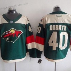 Herren Minnesota Wild #40 Devan Dubnyk Reebok 2016 Stadium Series Team Premier Trikots – Grün