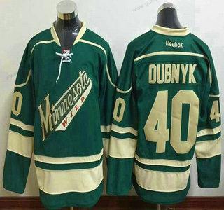 Herren Minnesota Wild #40 Devan Dubnyk Reebok ersatzweise Premier Trikots – Grün