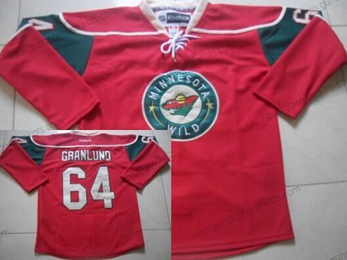 Herren Minnesota Wild #64 Mikael Granlund Trikots – Rot