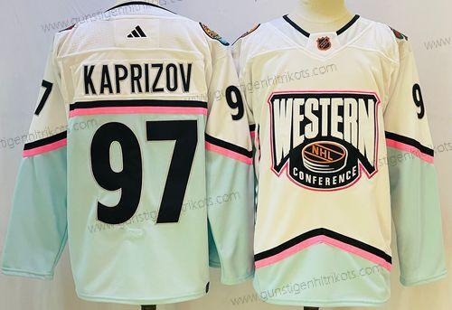 Herren Minnesota Wild #97 Kirill Kaprizov 2023 All Star Authentisch Trikots – Weiß