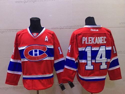 Herren Montreal Canadiens #14 Tomas Plekanec Ch Trikots – Rot