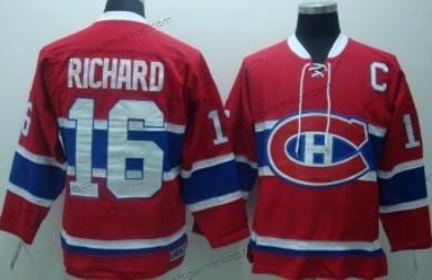 Herren Montreal Canadiens #16 Henri Richard Retro CCM Trikots – Rot