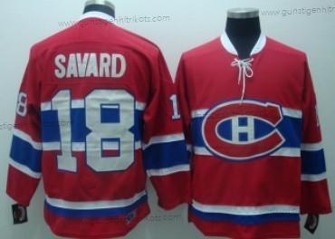 Herren Montreal Canadiens #18 Serge Savard Retro CCM Trikots – Rot