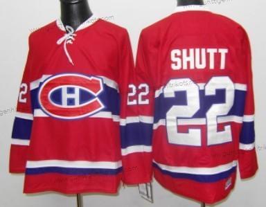 Herren Montreal Canadiens #22 Steve Shutt Retro CCM Trikots – Rot