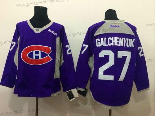 Herren Montreal Canadiens #27 Alex Galchenyuk 2014 Training Trikots – Lila