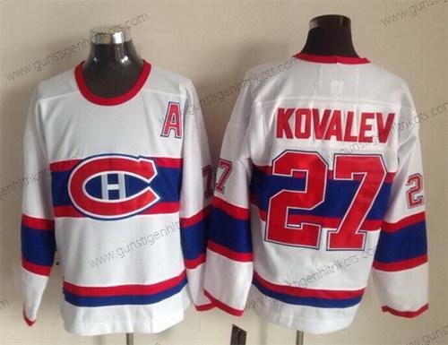 Herren Montreal Canadiens #27 Alex Galchenyuk Retro CCM Trikots – Weiß