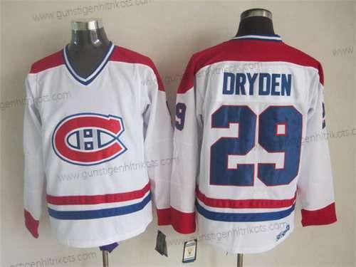 Herren Montreal Canadiens #29 Ken Dryden CCM Vintage Trikots – Weiß