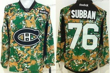 Herren Montreal Canadiens #76 P.K. Subban 2014 Trikots – Tarnfarbe