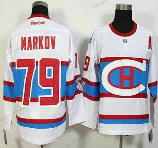 Herren Montreal Canadiens #79 Andrei Markov Reebok 2016 Winter Klassisch Premier Trikots – Weiß