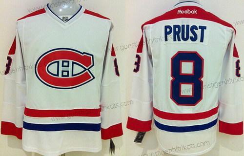 Herren Montreal Canadiens #8 Brandon Prust Trikots – Weiß