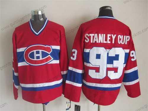 Herren Montreal Canadiens #93 Stanley Cup CCM Vintage Trikots – Rot