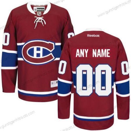 Herren Montreal Canadiens Personalisiertes Heimtrikots Strickerei NHL 2016 Reebok Hockey Trikots – Rot