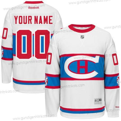 Herren Montreal Canadiens Personalisiertes Reebok 2016 Winter Klassisch Trikots – Weiß