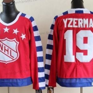 Herren NHL 1992 All-Star #19 Steve Yzerman 75Th Retro CCM Trikots – Rot