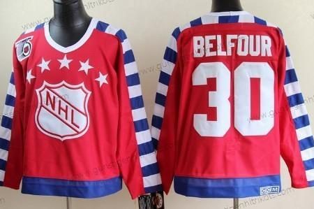 Herren NHL 1992 All-Star #30 Ed Belfour 75Th Retro CCM Trikots – Rot