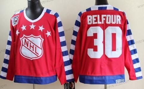 Herren NHL 1992 All-Star #30 Ed Belfour 75Th Retro CCM Trikots – Rot