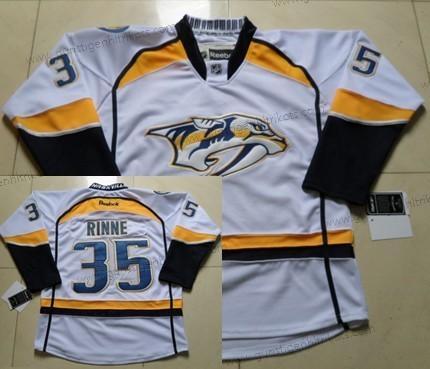 Herren Nashville Predators #35 Pekka Rinne Trikots – Weiß