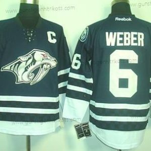 Herren Nashville Predators #6 Shea Weber Ausweichtrikot Trikots – Blau