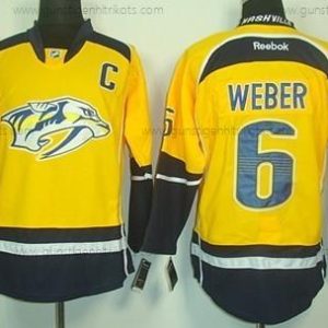 Herren Nashville Predators #6 Shea Weber Trikots – Gelb