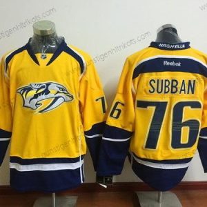 Herren Nashville Predators #76 P. K. Subban Reebok Hockey Trikots – Gelb