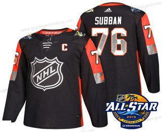 Herren Nashville Predators #76 P.K. Subban 2018 NHL All-Star Strickerei Ice Hockey Trikots – Schwarz