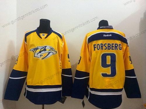 Herren Nashville Predators #9 Filip Forsberg Trikots – Gelb