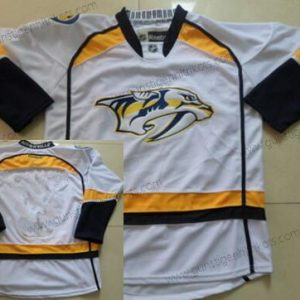 Herren Nashville Predators Leer Trikots – Weiß