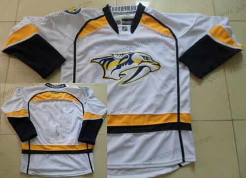 Herren Nashville Predators Leer Trikots – Weiß