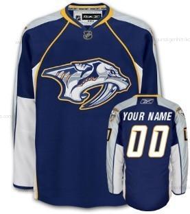 Herren Nashville Predators Personalisiertes Trikots – Blau