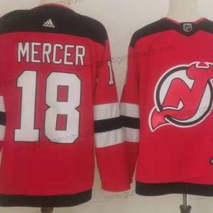 Herren New Jersey Devils #18 Dawson Mercer Authentisch Trikots – Rot