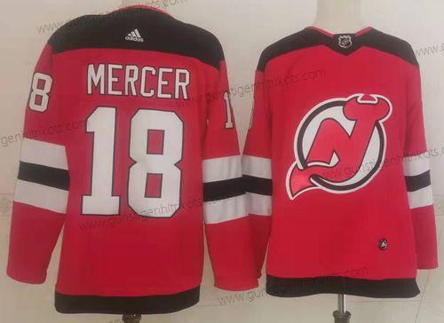 Herren New Jersey Devils #18 Dawson Mercer Authentisch Trikots – Rot