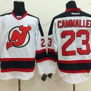 Herren New Jersey Devils #23 Michael Cammalleri Trikots – Weiß