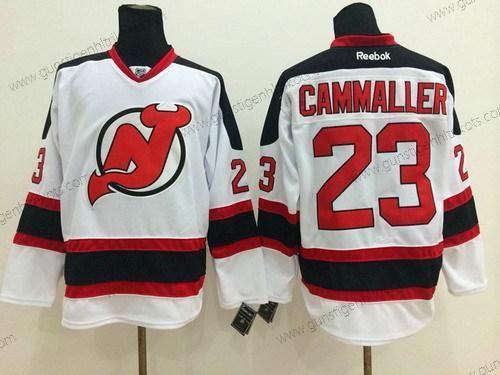 Herren New Jersey Devils #23 Michael Cammalleri Trikots – Weiß