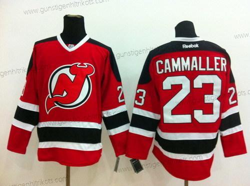 Herren New Jersey Devils #23 Michael Cammalleri With Trikots – Rot Schwarz