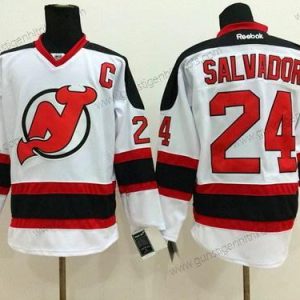 Herren New Jersey Devils #24 Bryce Salvador Trikots – Weiß