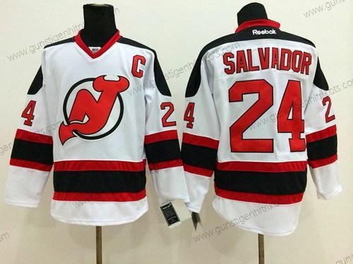 Herren New Jersey Devils #24 Bryce Salvador Trikots – Weiß