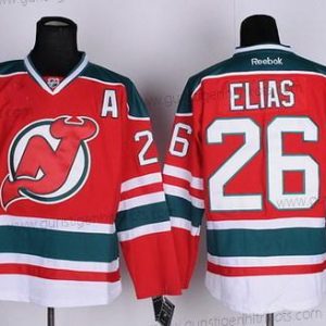 Herren New Jersey Devils #26 Patrik Elias With Trikots – Rot Grün