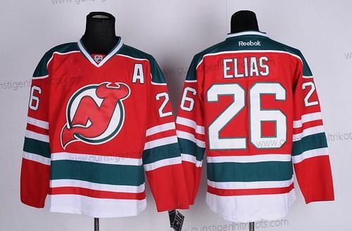 Herren New Jersey Devils #26 Patrik Elias With Trikots – Rot Grün