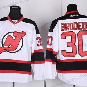 Herren New Jersey Devils #30 Martin Brodeur Trikots – Weiß