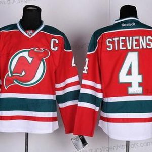 Herren New Jersey Devils #4 Scott Stevens With Trikots – Rot Grün