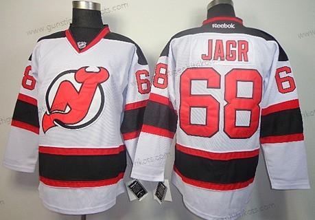 Herren New Jersey Devils #68 Jaromir Jagr Trikots – Weiß