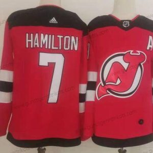 Herren New Jersey Devils #7 Dougie Hamilton Authentisch Trikots – Rot