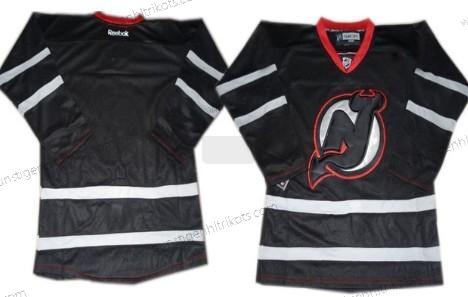 Herren New Jersey Devils Leer Ice Trikots – Schwarz