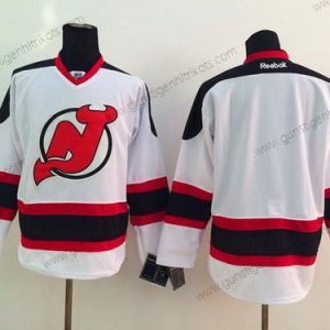 Herren New Jersey Devils Leer Trikots – Weiß