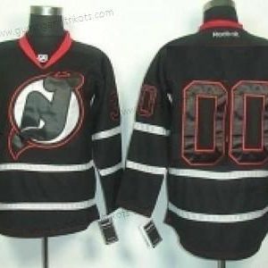 Herren New Jersey Devils Personalisiertes 2012 Ice Trikots – Schwarz