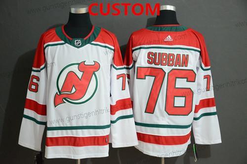 Herren New Jersey Devils Personalisiertes Trikots – Weiß